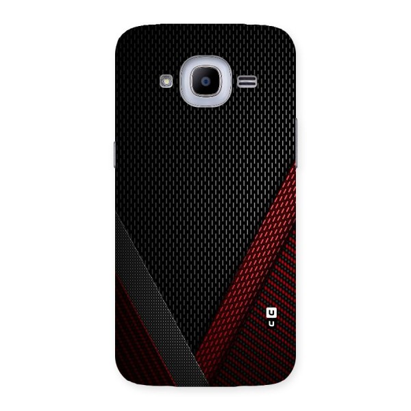 Classy Black Red Design Back Case for Samsung Galaxy J2 2016